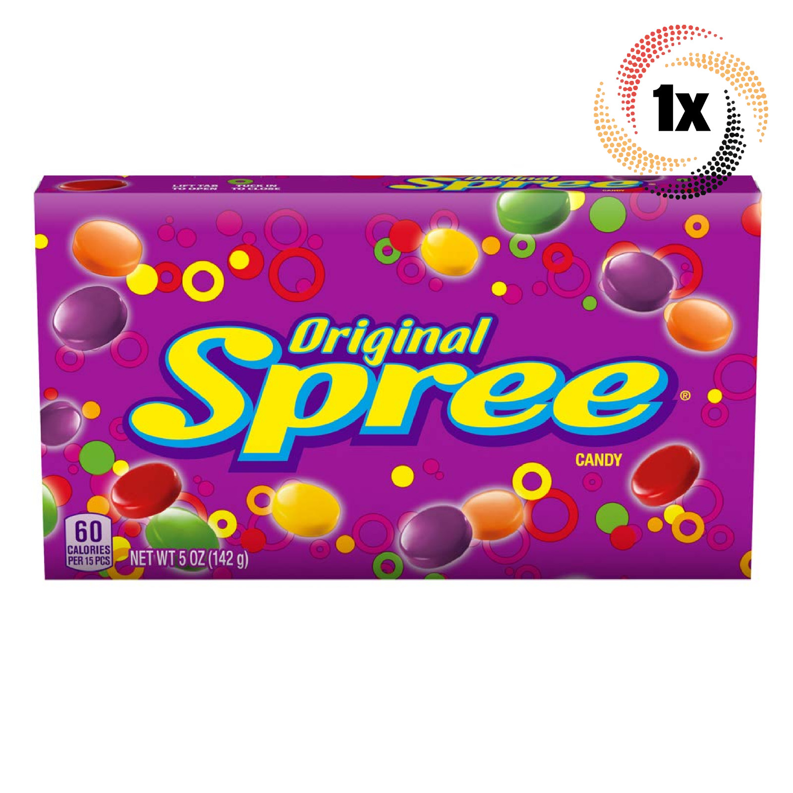 1x Pack | Wonka Spree Original Assorted Flavor Candy Theater Box | 5oz
