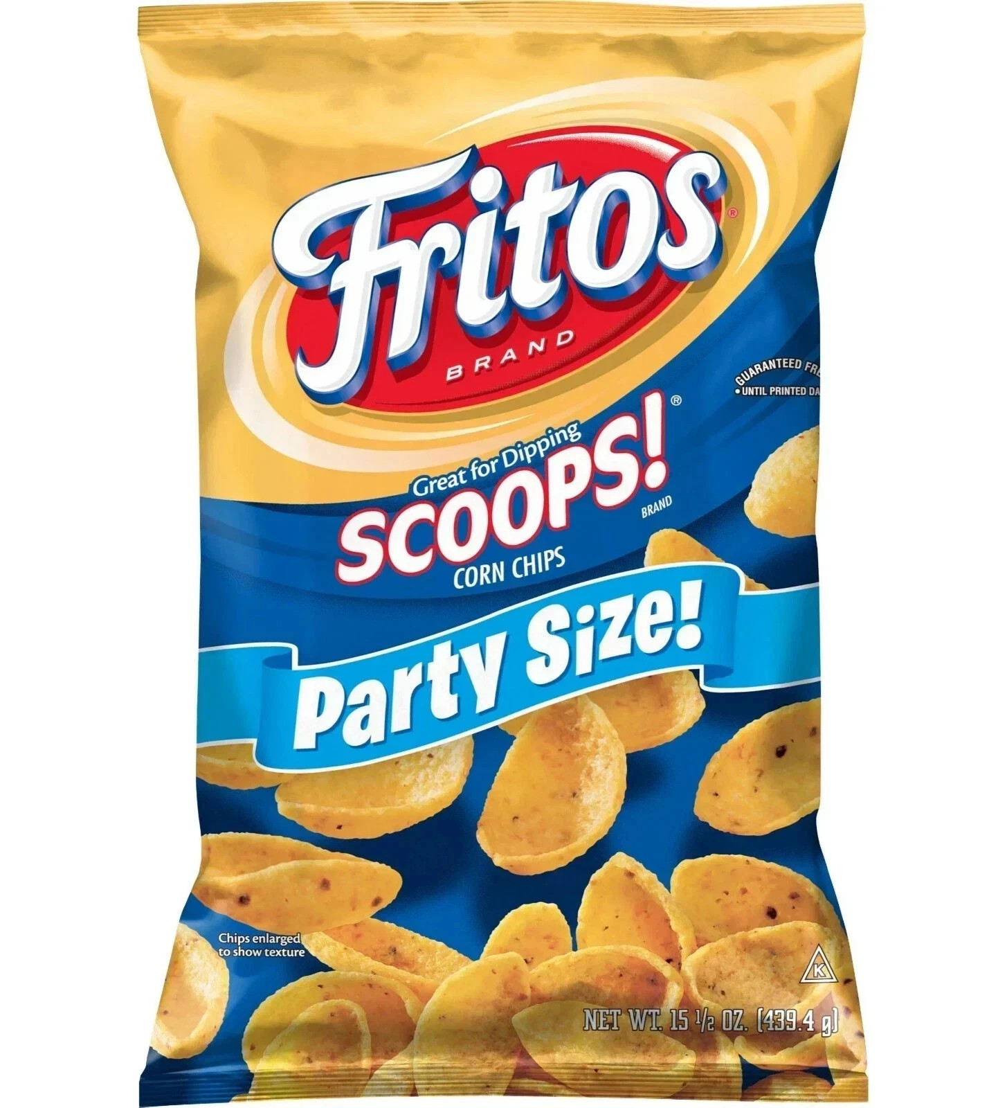 Fritos Scoops! Corn Snacks, Party Size, 15.5 Ounce Bag Single Bag