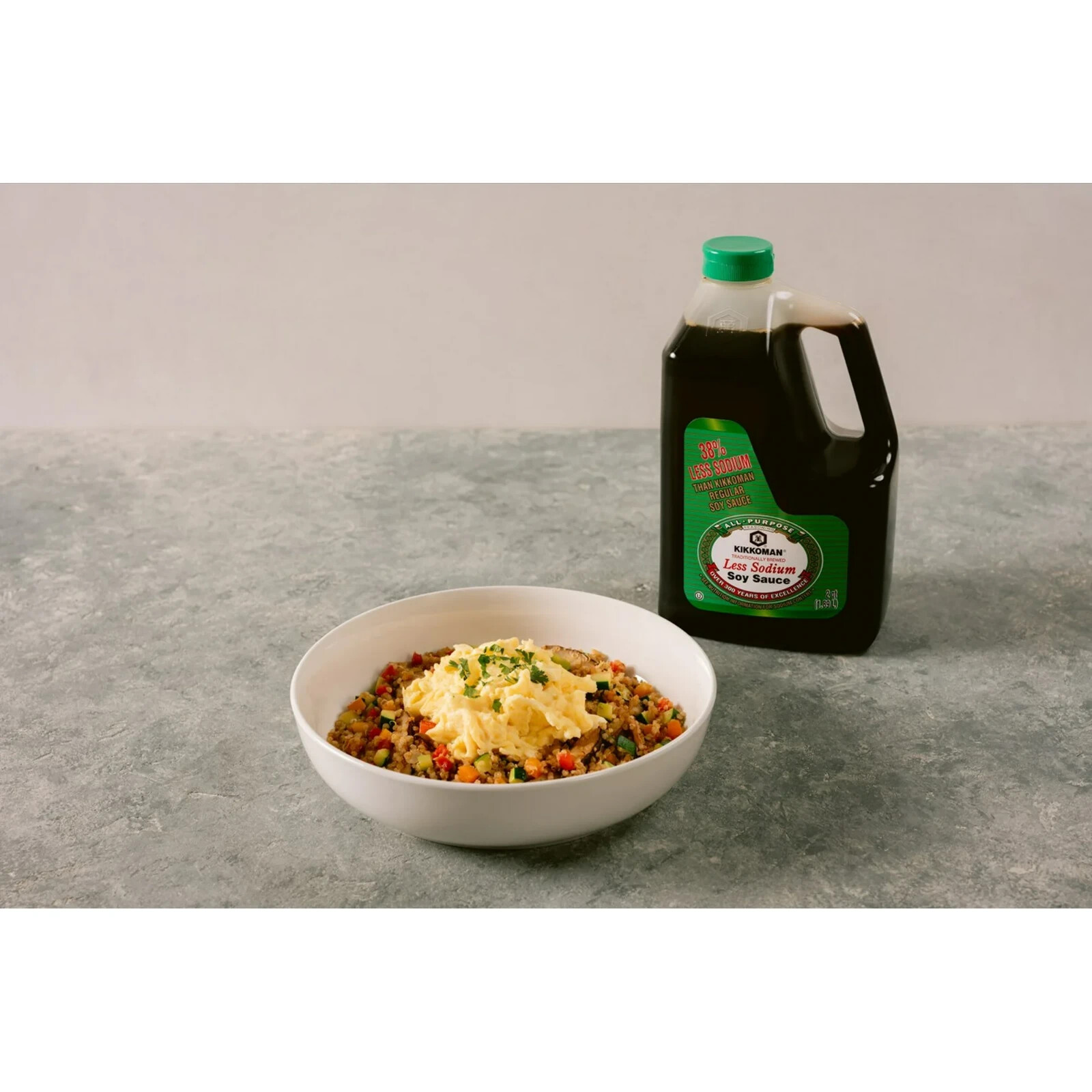 Kikkoman Less Sodium soy sauce, 40 oz ,Free Shipping……..