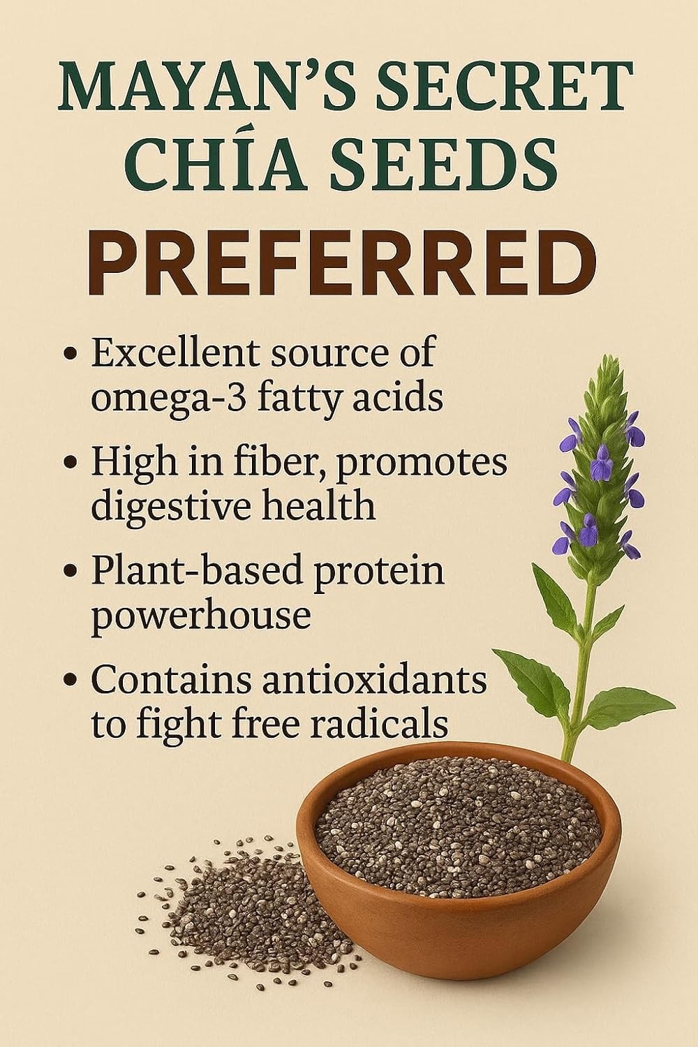 2 LB 100% PURE PREMIUM BLACK CHIA SEEDS VEGAN GLUTEN-FREE Non-GMO USDA ORGANIC