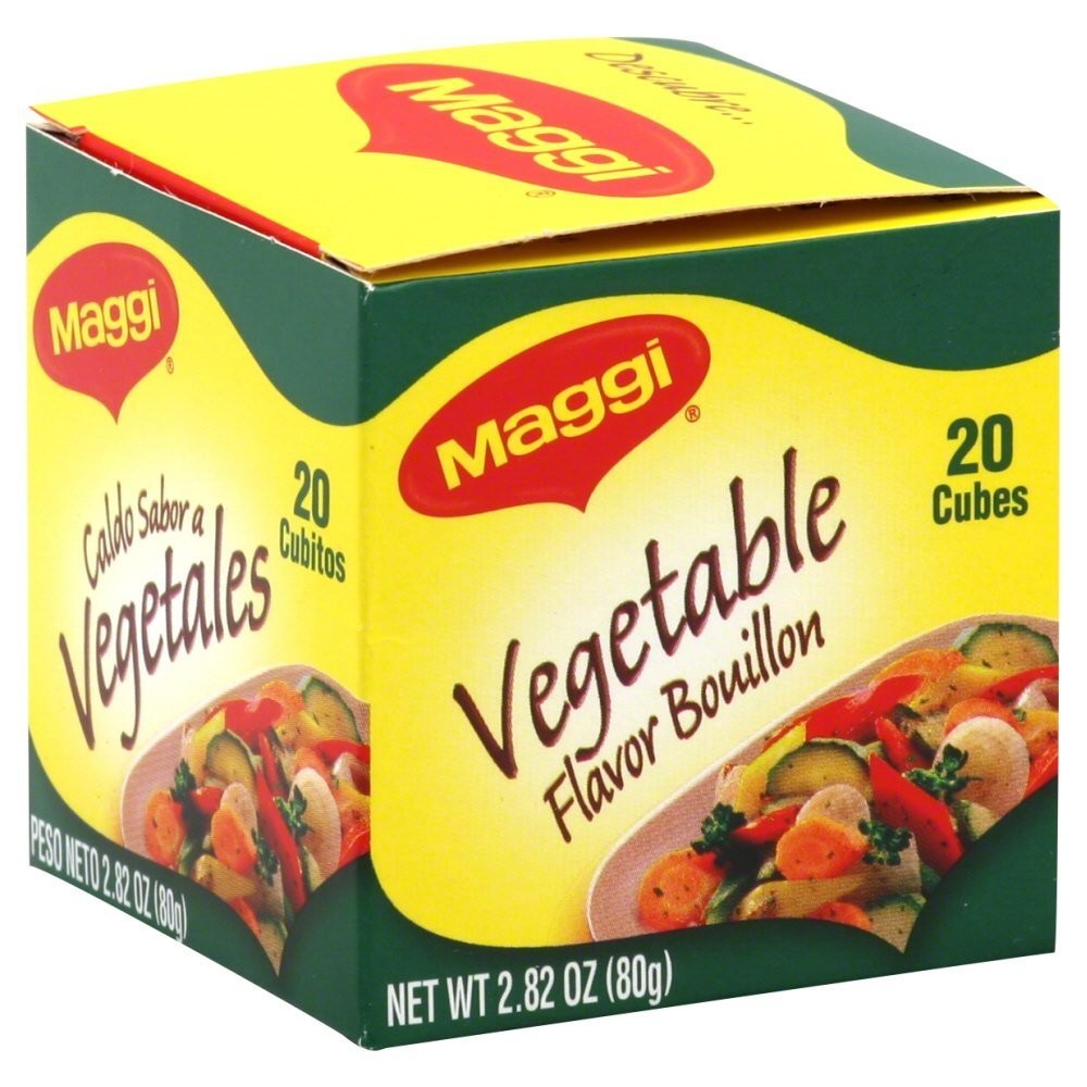 Maggi Vegetable Flavor Bouillon Cubes 2.82 oz – Pack of 4