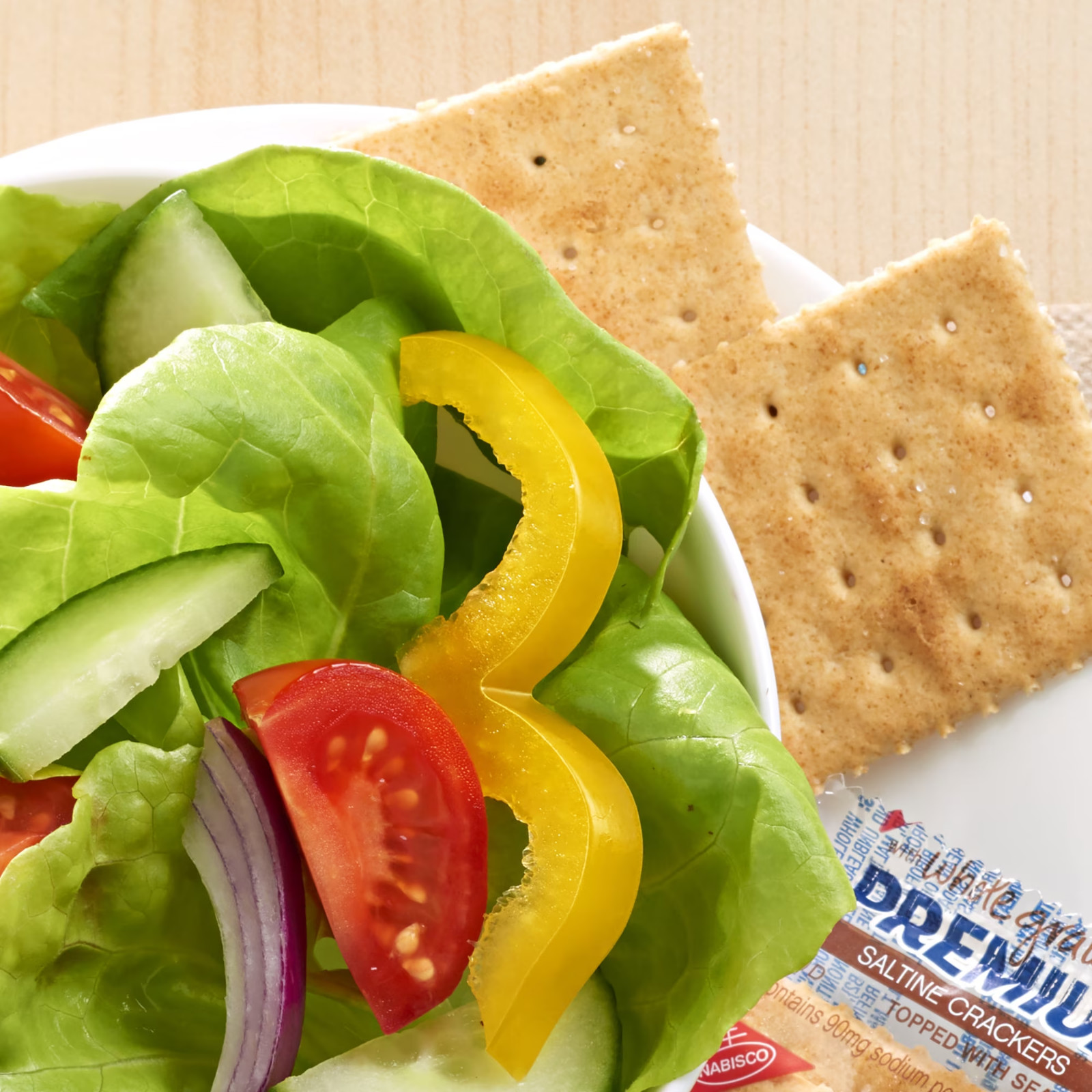 (3 pack) Premium Saltine Crackers, with Whole Grain Wheat, Lunch Snacks, 1.06 lb
