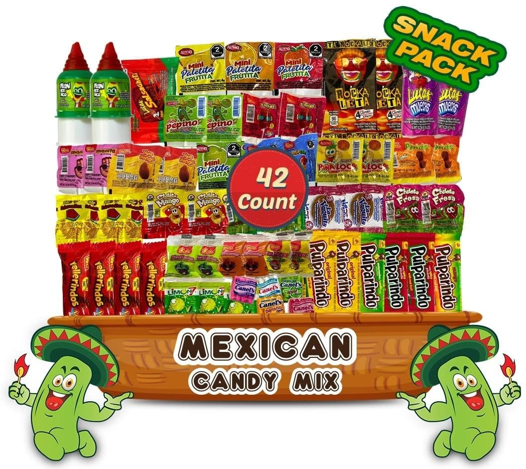Mexican Candy Assortment Snacks Pack – Variety of Spicy, Sweet, and Sour Cand…