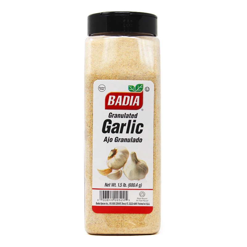 3x Badia Granulated Garlic Pint Spices Seasoning Cooking Gourmet Kitchen Bulk 1.