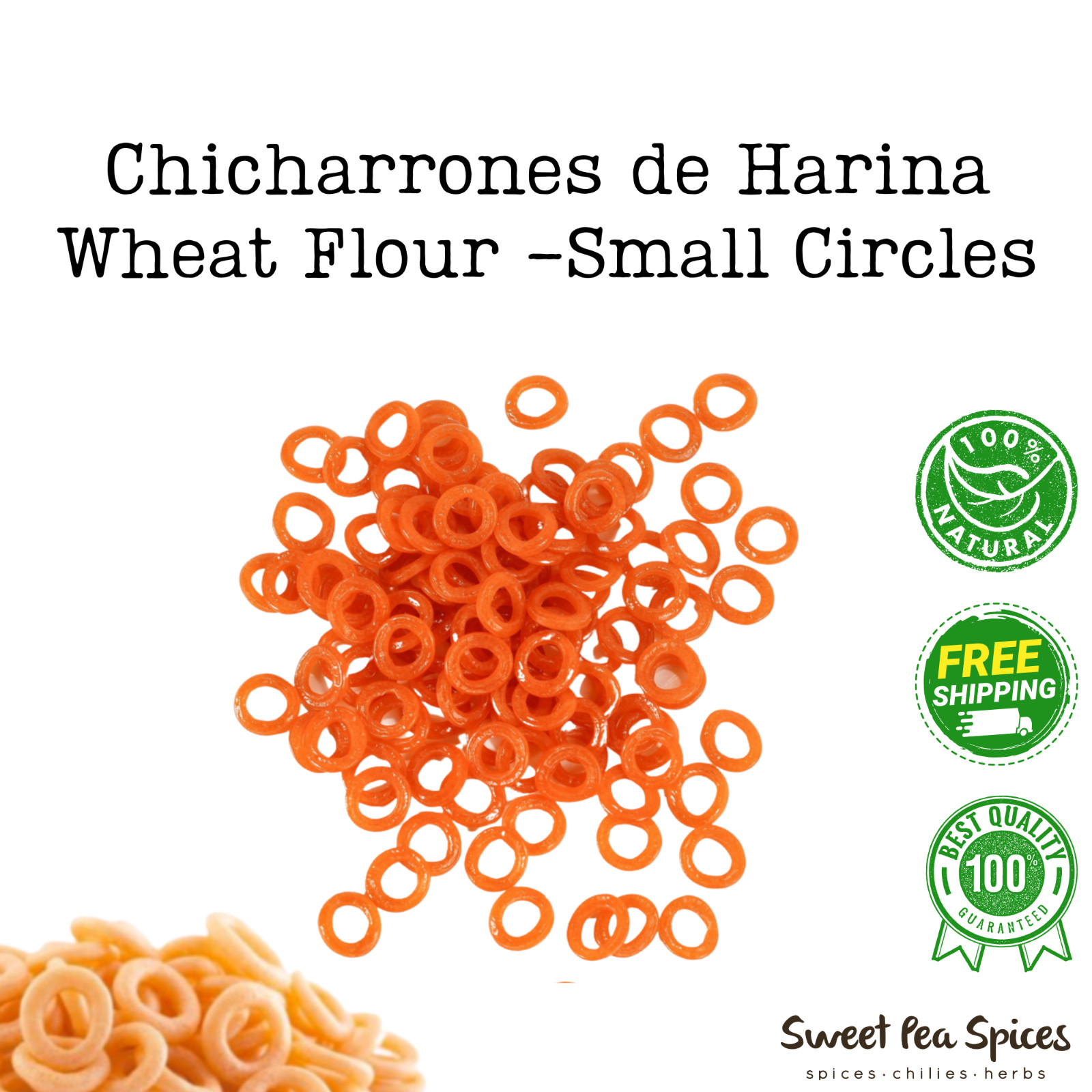 Duros Small Circles – All Sizes – Chicharrones de Harinas – Doughnuts – Uncooked