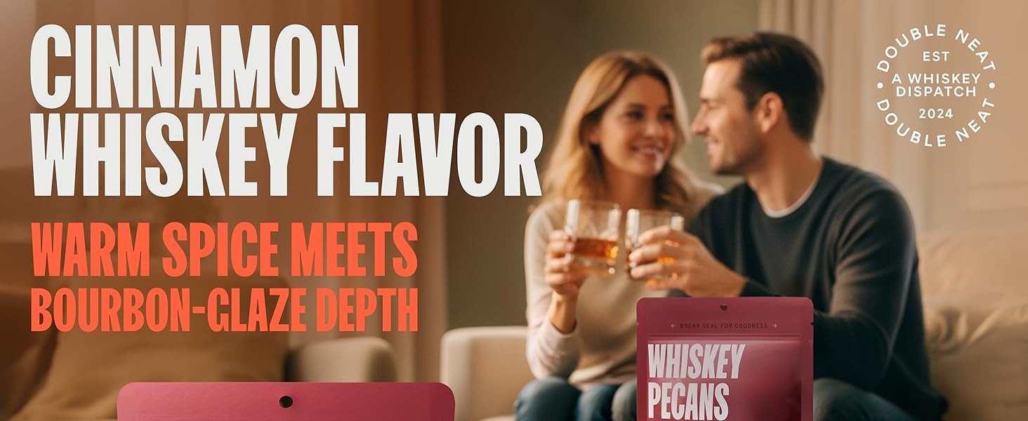 Cinnamon Whiskey Pecans – Healthy Fathers Day Snacks – Bourbon Snacks for Men –
