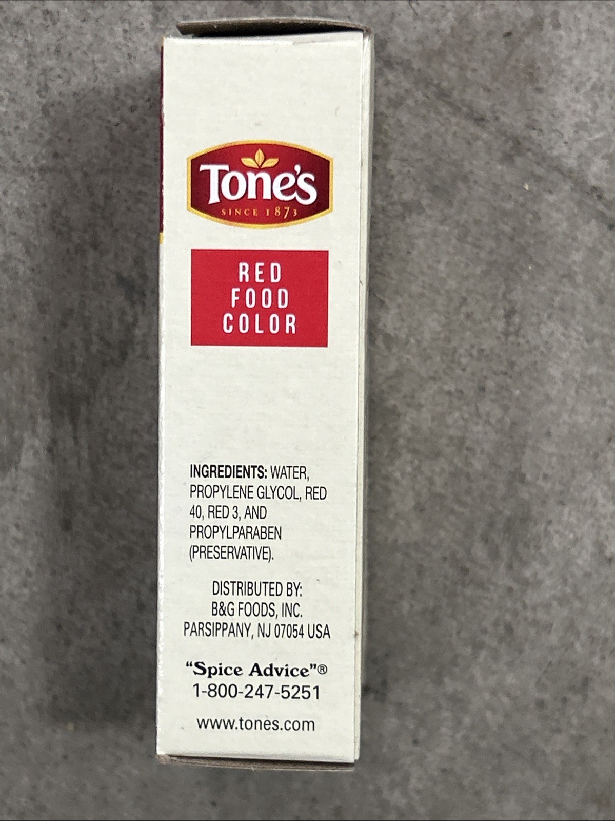 2 bottles Tone’s Red Food Coloring 1 fl. oz. bottle Best by: 08/2026