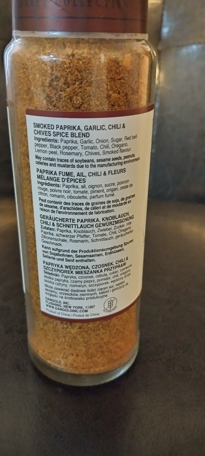 The Gourmet Collection Spices Smoked Paprika, Garlic, Chili, Chives 4.7oz