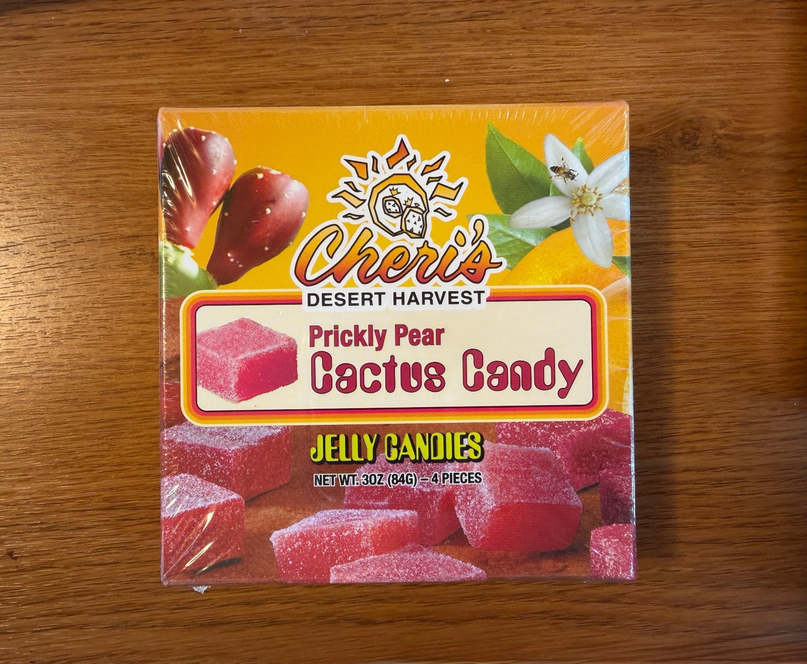 Prickly Pear Candy Cactus Cheri’s Desert Harvest 4 Count Jelly 3 oz 84G Treats