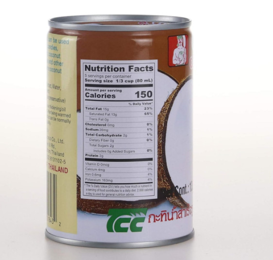 Chaokoh Cocunut Milk 13.5 oz Each With Multiples Packs