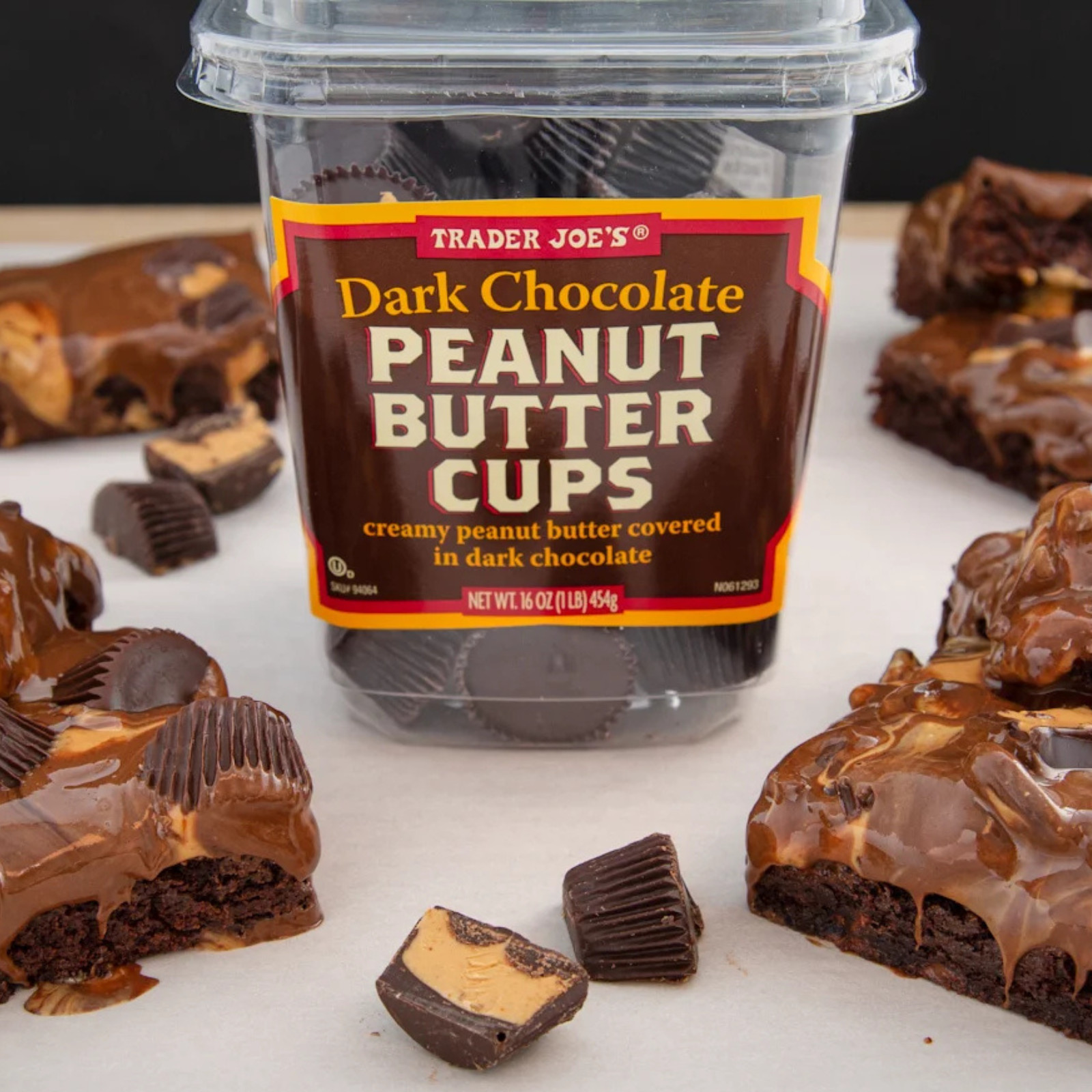 Trader Joe’s Dark Chocolate Peanut Butter Cups (2-Pack, 16 oz Each)