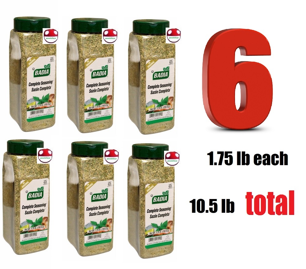 Complete seasoning (1,4,6) X 1.75 lb Badia sazon completa spices,FOR MEATS