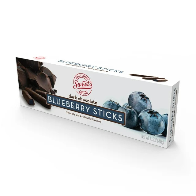 2 Boxes Sweets Candy Sticks Dark Chocolate Blueberry 11-2025