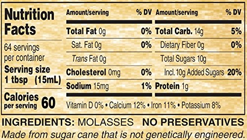 Golden Barrel Blackstrap Molasses (32 fl. oz. Wide Mouth)