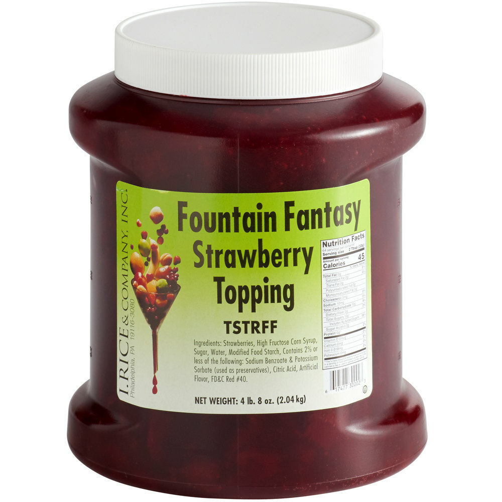 I. Rice 1/2 Gallon Strawberry Dessert / Sundae Topping