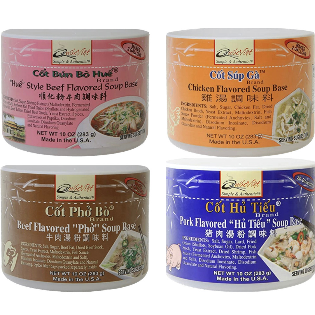 1 PACK 10oz Quoc Viet Vietnamese Soup Base Variety – Made in USA – Choose Flavor