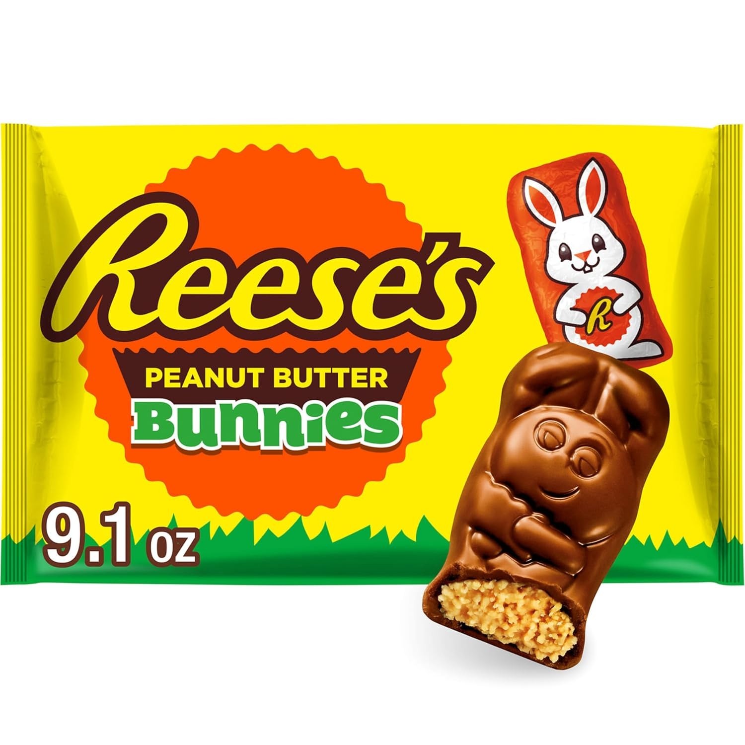 Reese’s 9.1 oz Peanut Butter BUNNIES Chocolate Candy & PB Creme Limited BB 11/26