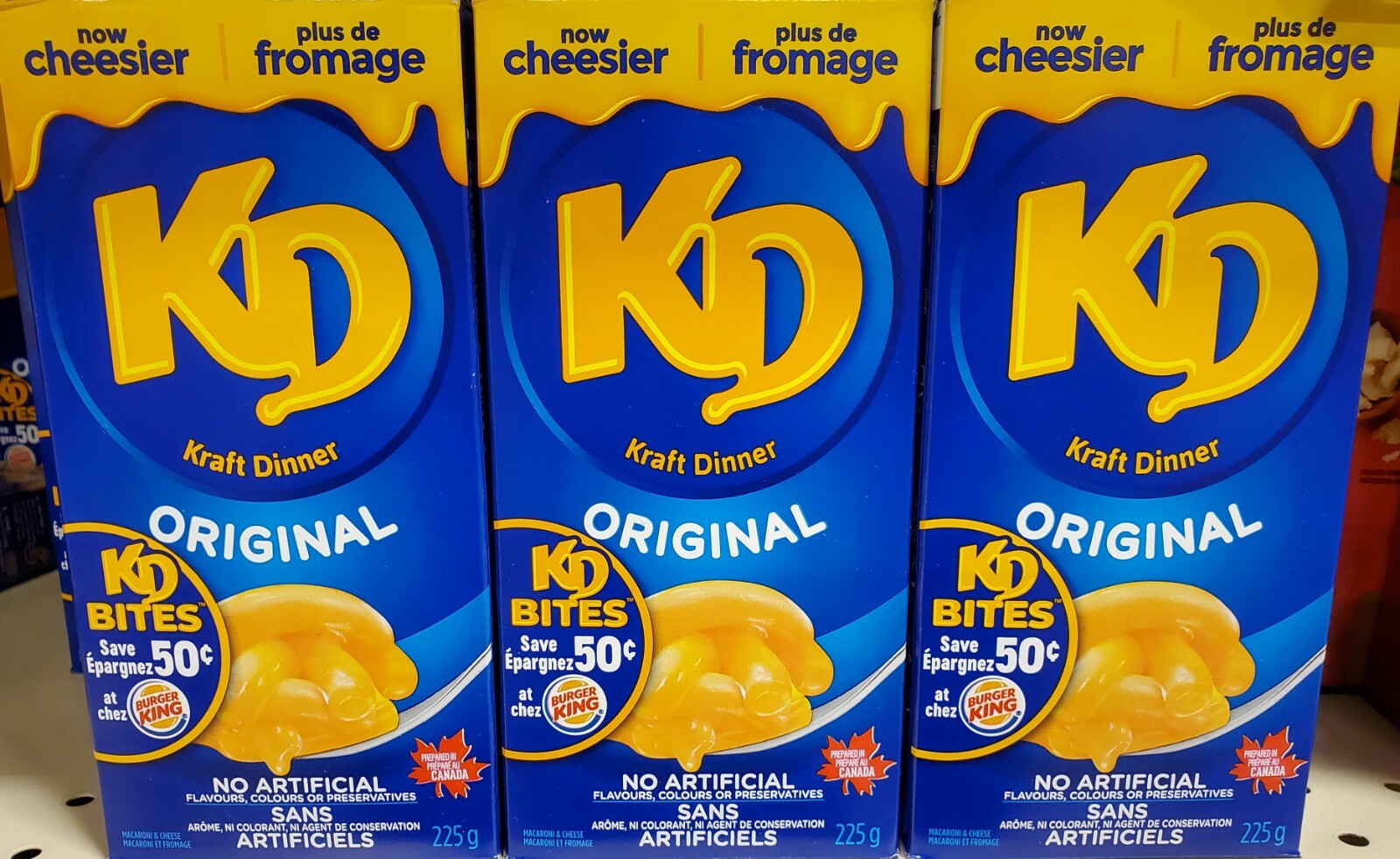 4 x KD Kraft Macaroni & Cheese Dinner Original 225g Each – Free Shipping!