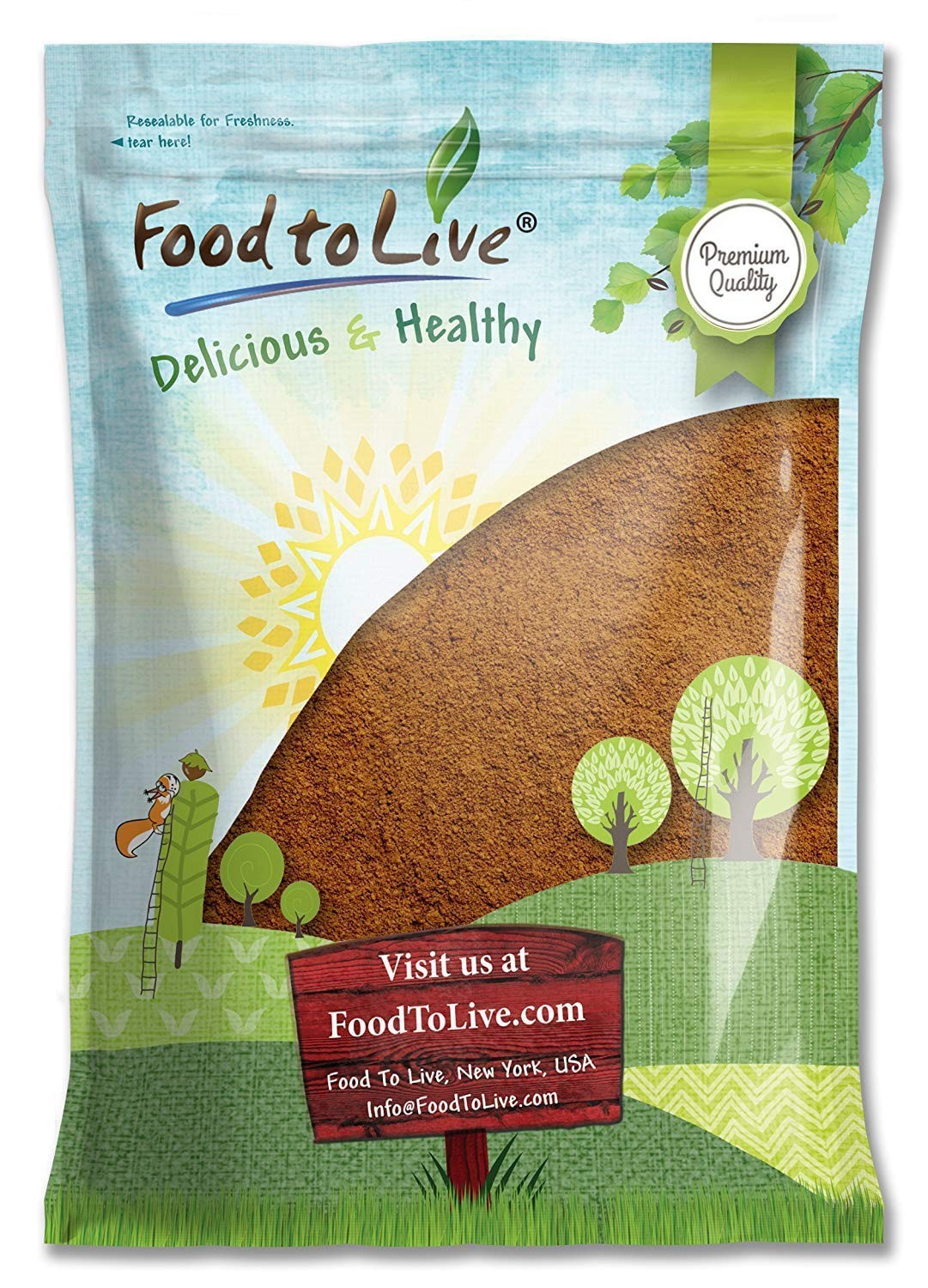 Cacao Powder – Kosher, Raw, Vegan, Unsweetened, Sirtfood, Bulk – Food to Live