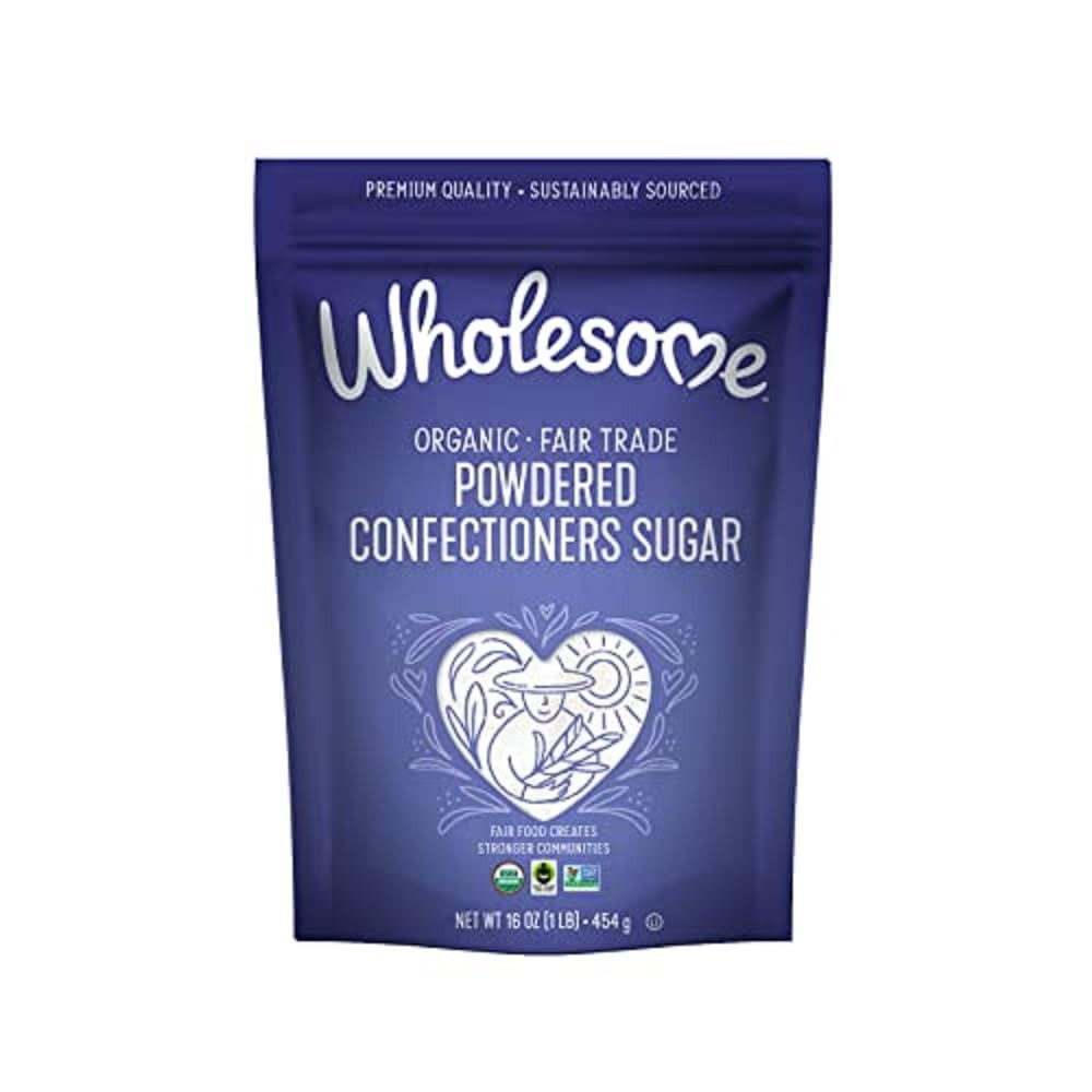 Sweeteners 16-Ounce Organic Powdered Confectioners Sugar, Fair Trade, Non GMO, G