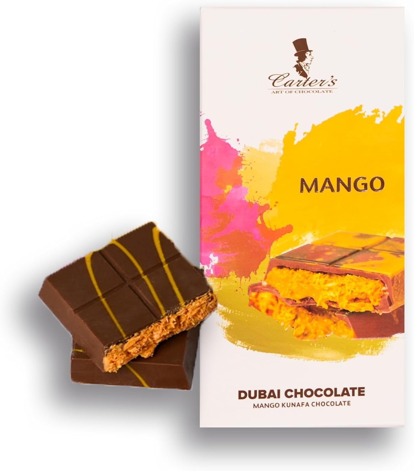 Dubai Chocolate with Rich Mango Filling and Crispy Kunafa 210g