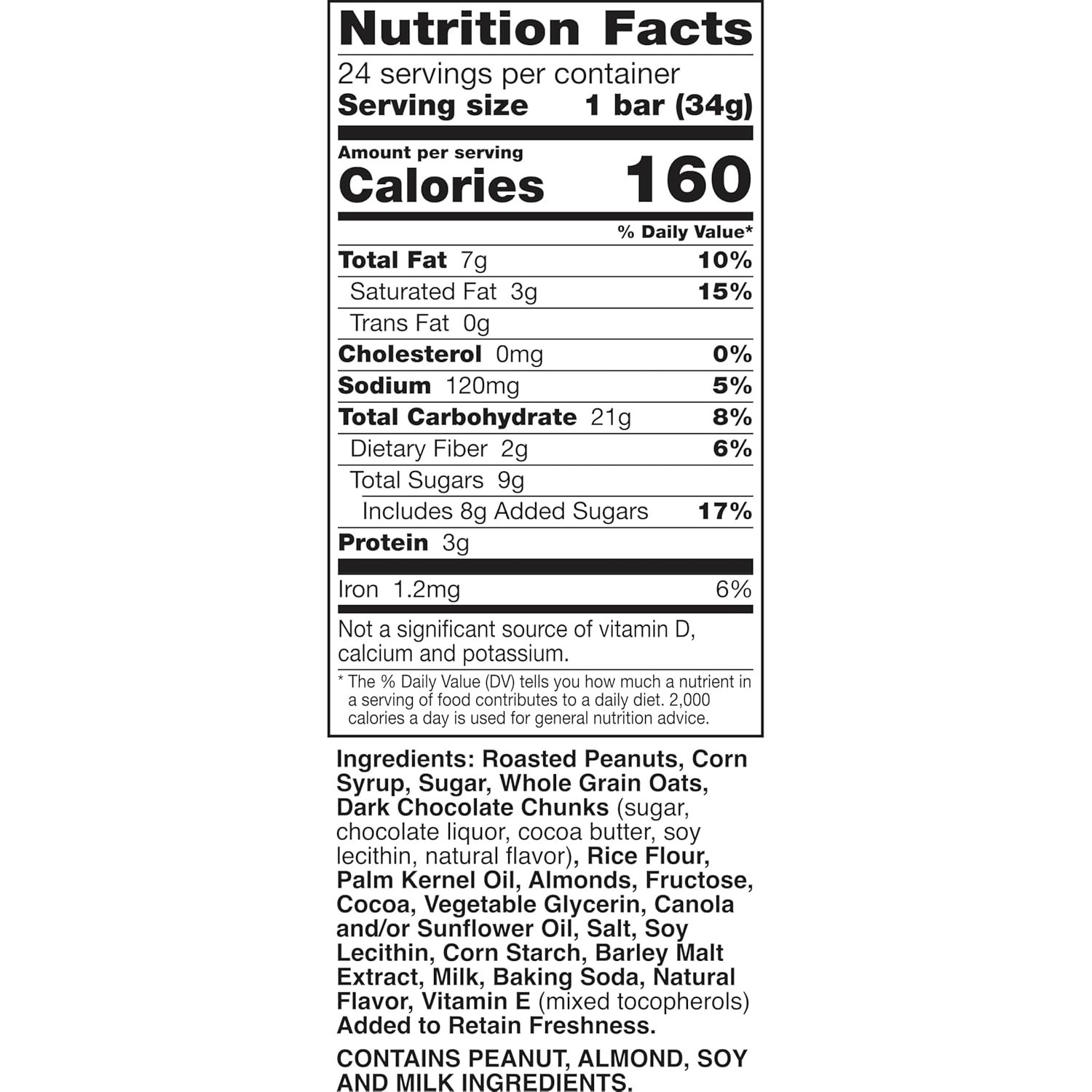 Energy-Boosting Gluten-Free Granola Bars – Dark Chocolate & Almonds (24 Pack)