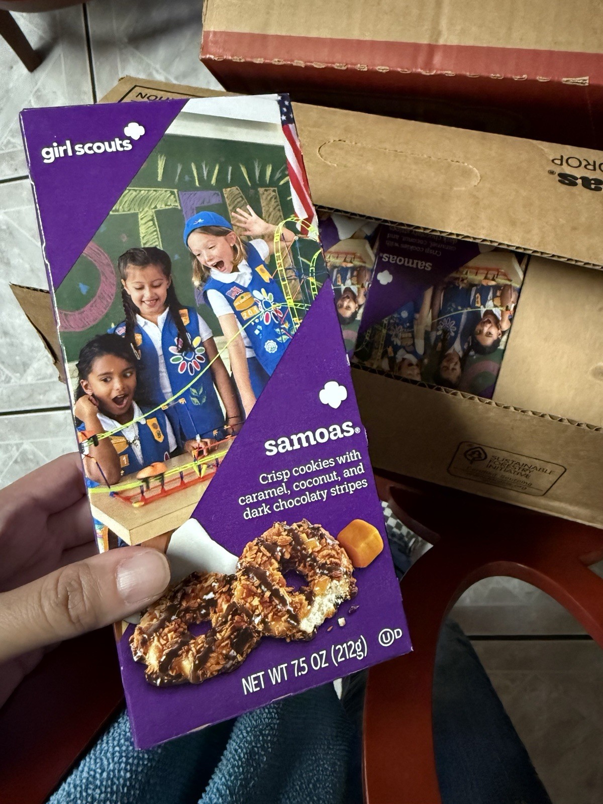 Girl Scouts Caramel deLites Cookies – Samoas $5 Each