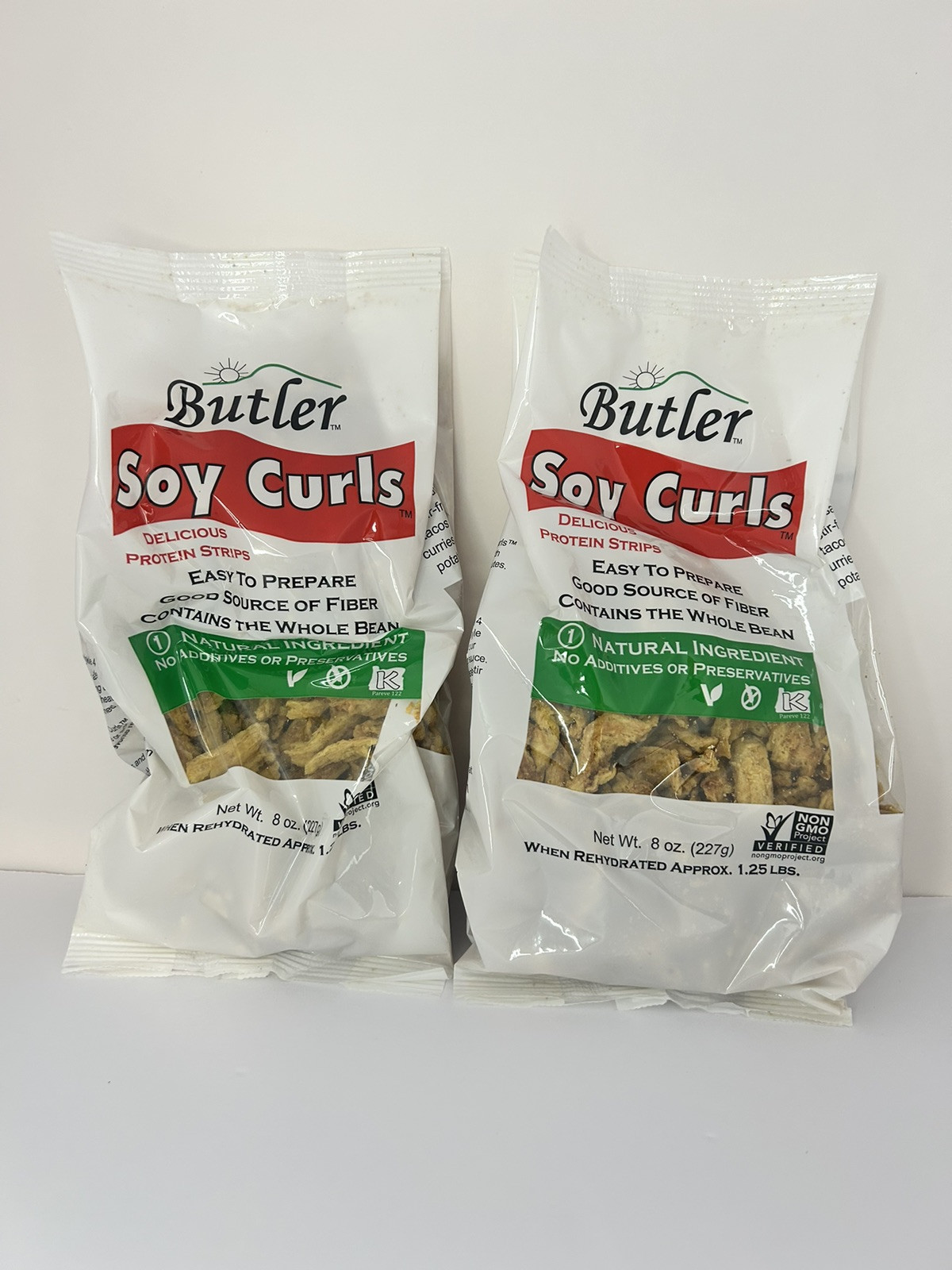 Butler Vegan Soy Curls 8 Ounce pack of 2