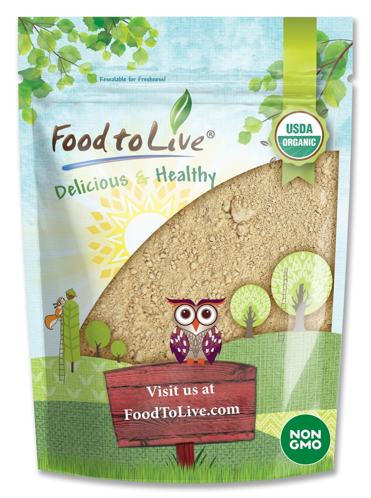 Organic Black Maca Powder – Raw Ground Maca Root,Non-GMO,Kosher– by Food to Live