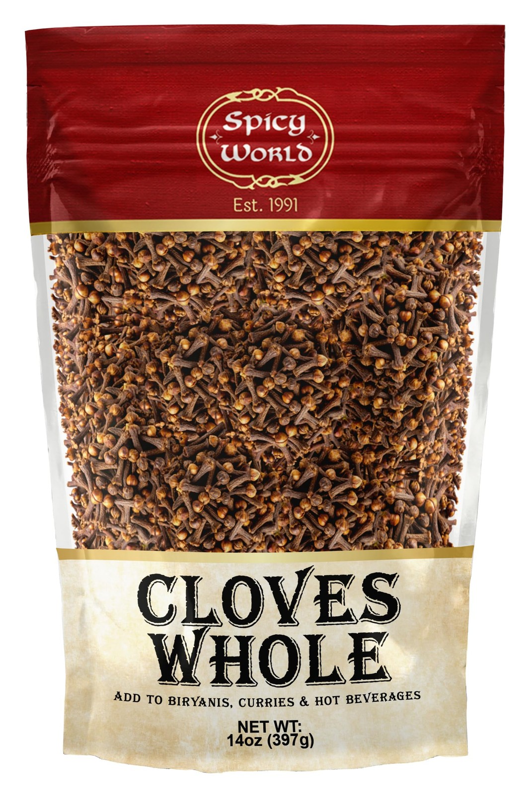 Cloves Whole Bulk 14 Oz Bag – Pure, Non-GMO, Premium 14 Ounce (Pack of 1)