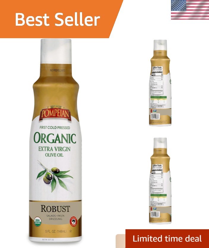 Robust USDA Certified Organic Olive Oil Spray – 5 Fl Oz for Healthy Cooking