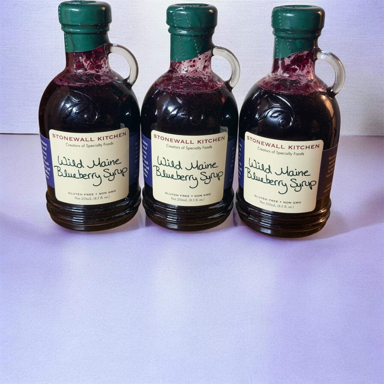 NEW (Lot Of 3) Stonewall Kitchen Wild Maine Blueberry Syrup, 8.5 fl oz (250 ml)