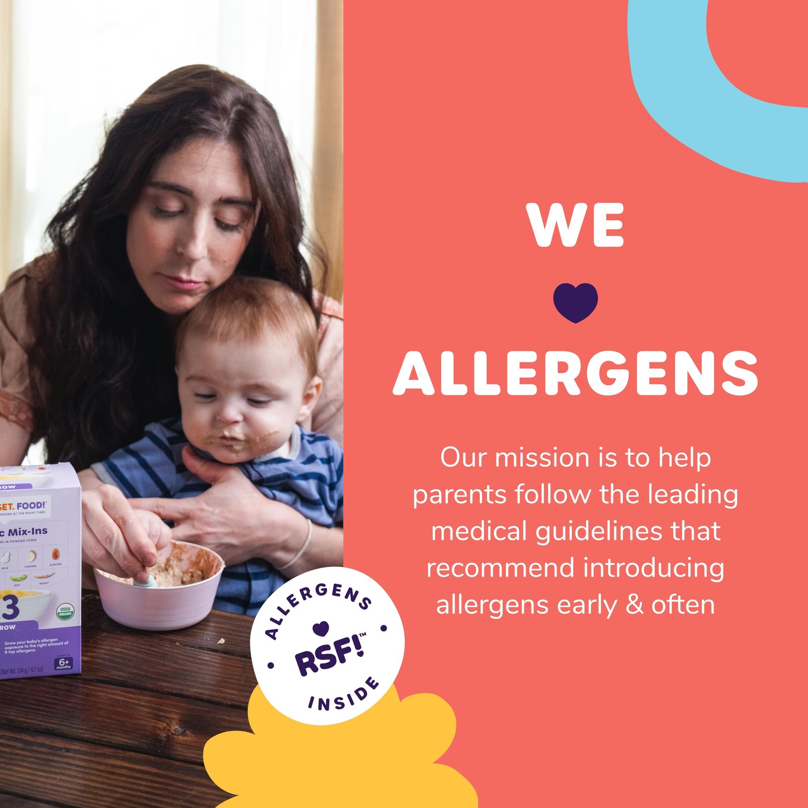 Ready Set Food Stage 3 Mix-Ins – 9 Allergen Introduction for 30 Packets