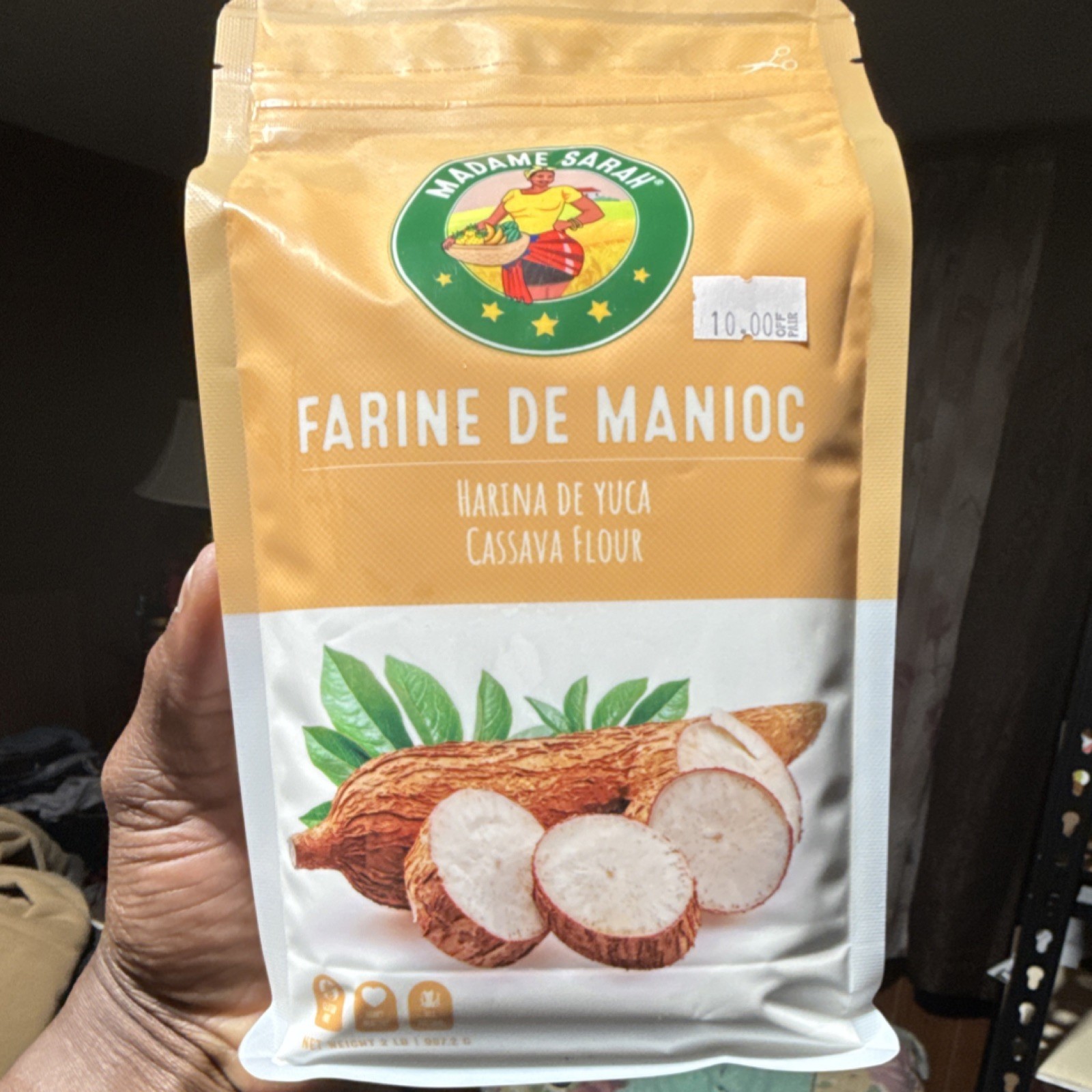 Madame Sarah Farine de Manioc Cassava Flour 907g Pantry Cassava Main Ingredient