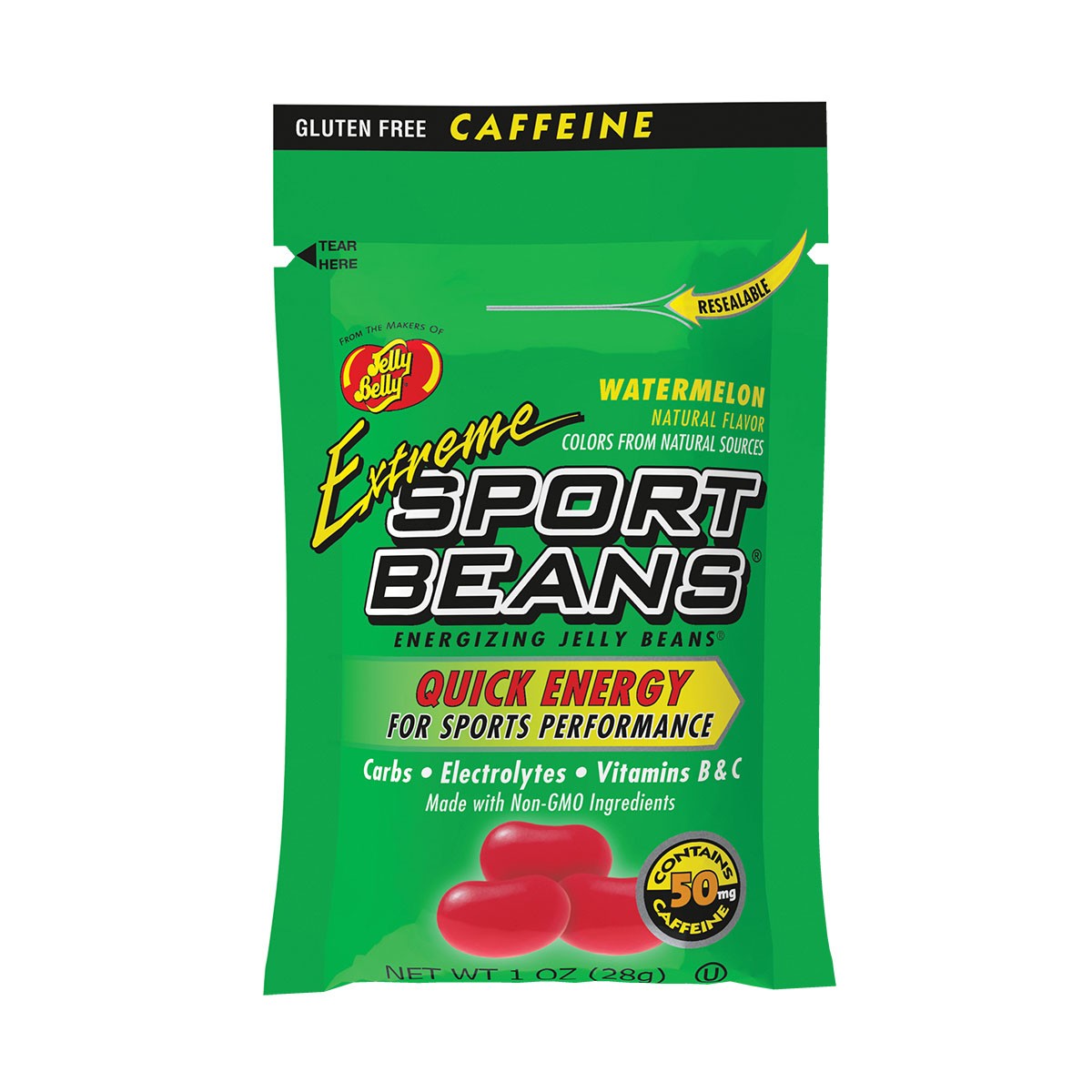 Extreme Sport Beans® ~ Energizing, caffeinated, ~ 6 cts of 1OZ ~ BEST PRICE