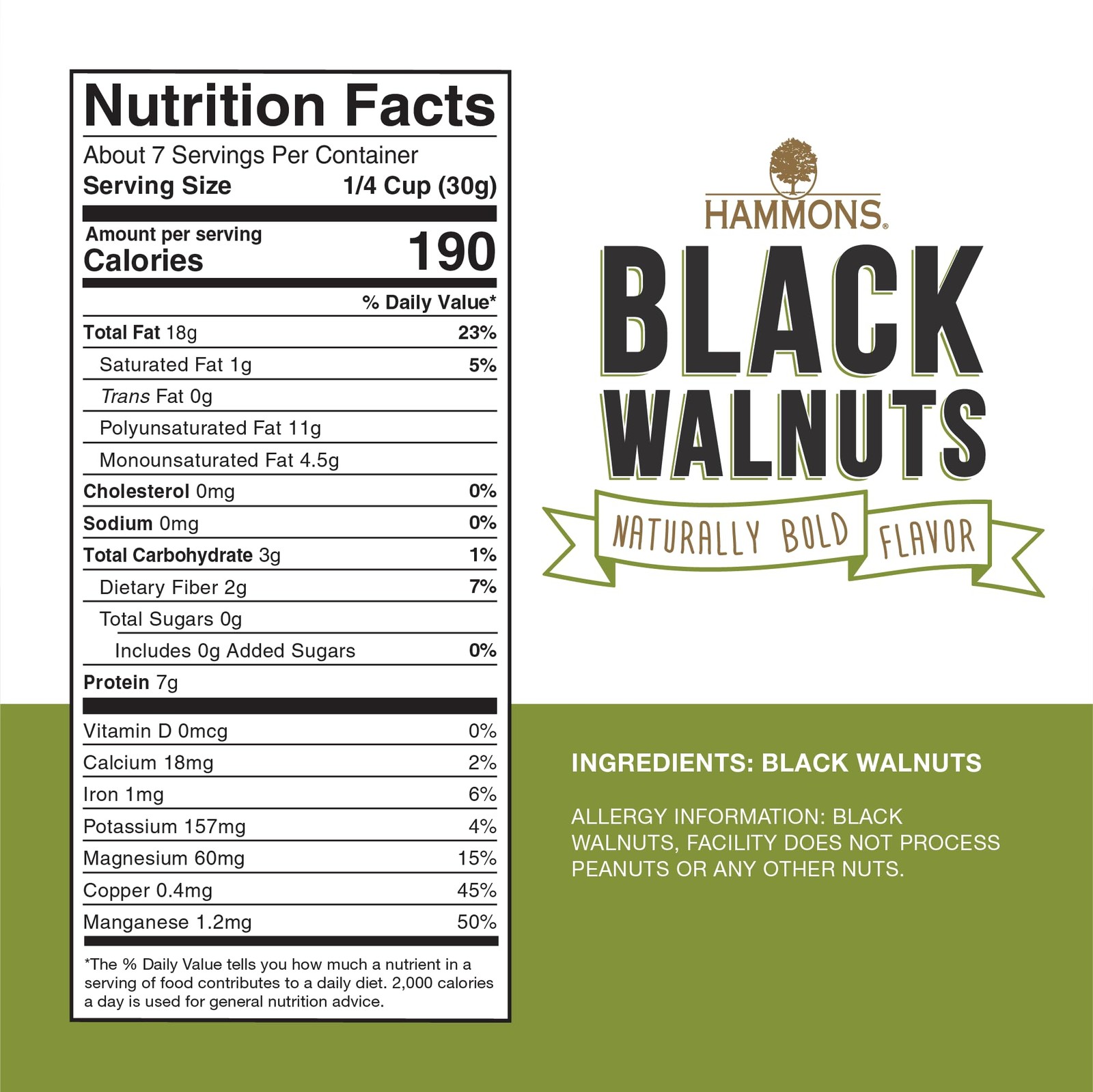 Black Walnuts, Fancy Large, 8 Oz, Highest Protein Nut, Heart Healthy, Non-GMO, N