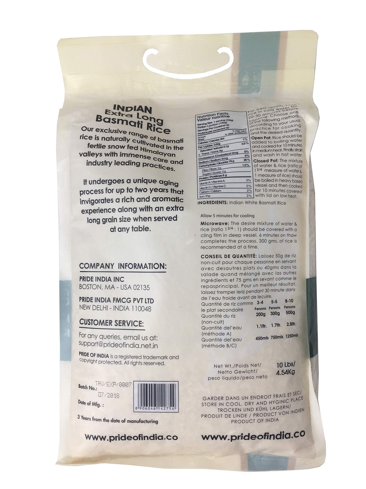 Extra Long Indian White Basmati Rice – Naturally Aged Aromatic Grain Jar