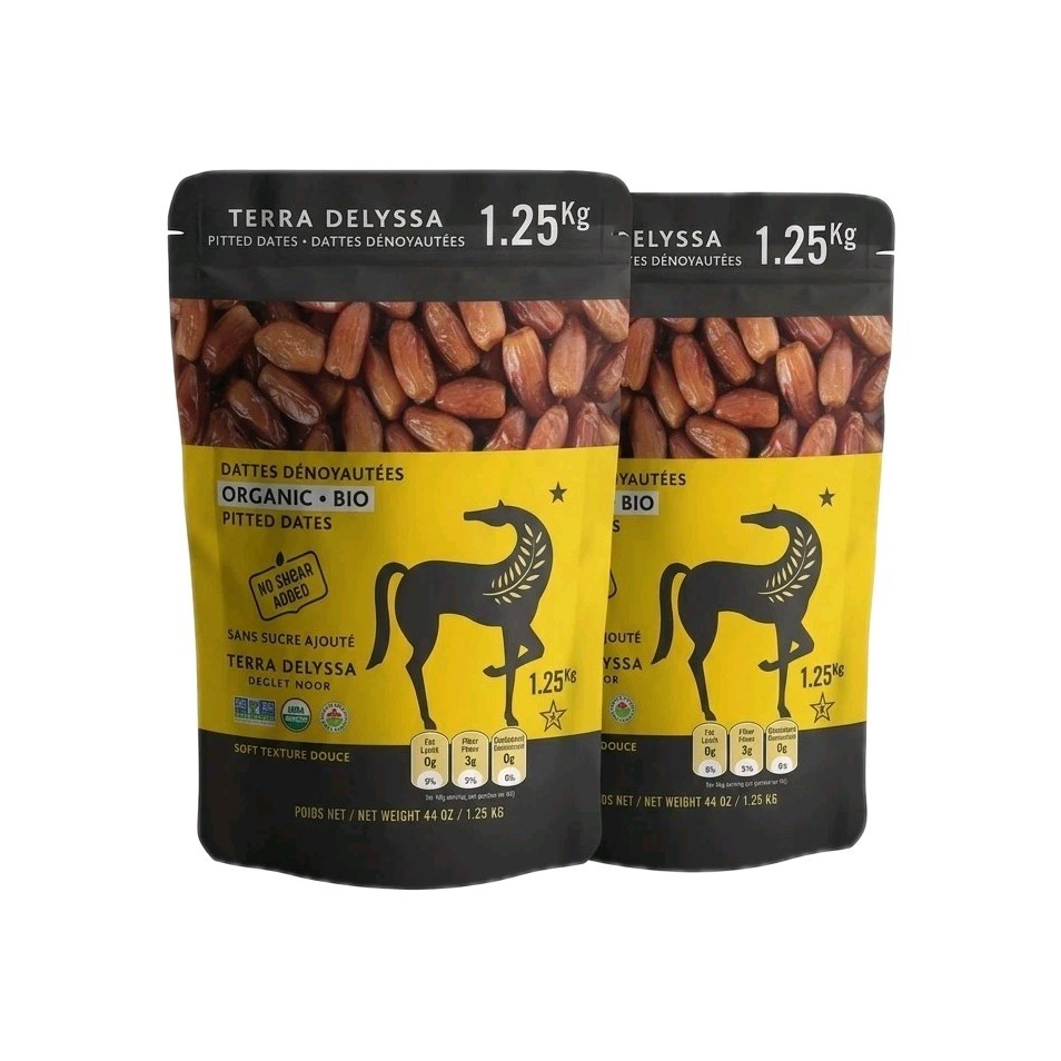 Terra Delyssa Organic Pitted Dates Deglet Noor Non GMO No Sugar Added 2 Pack