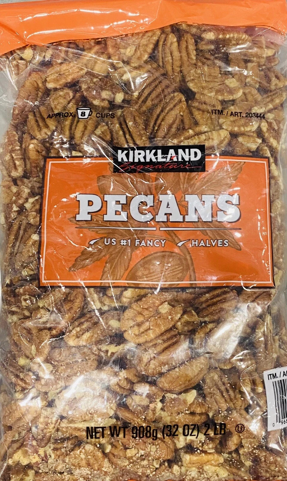 KIRKLAND Signature #1 US Fancy PECANS HALVES 32 oz Bag 2 lbs