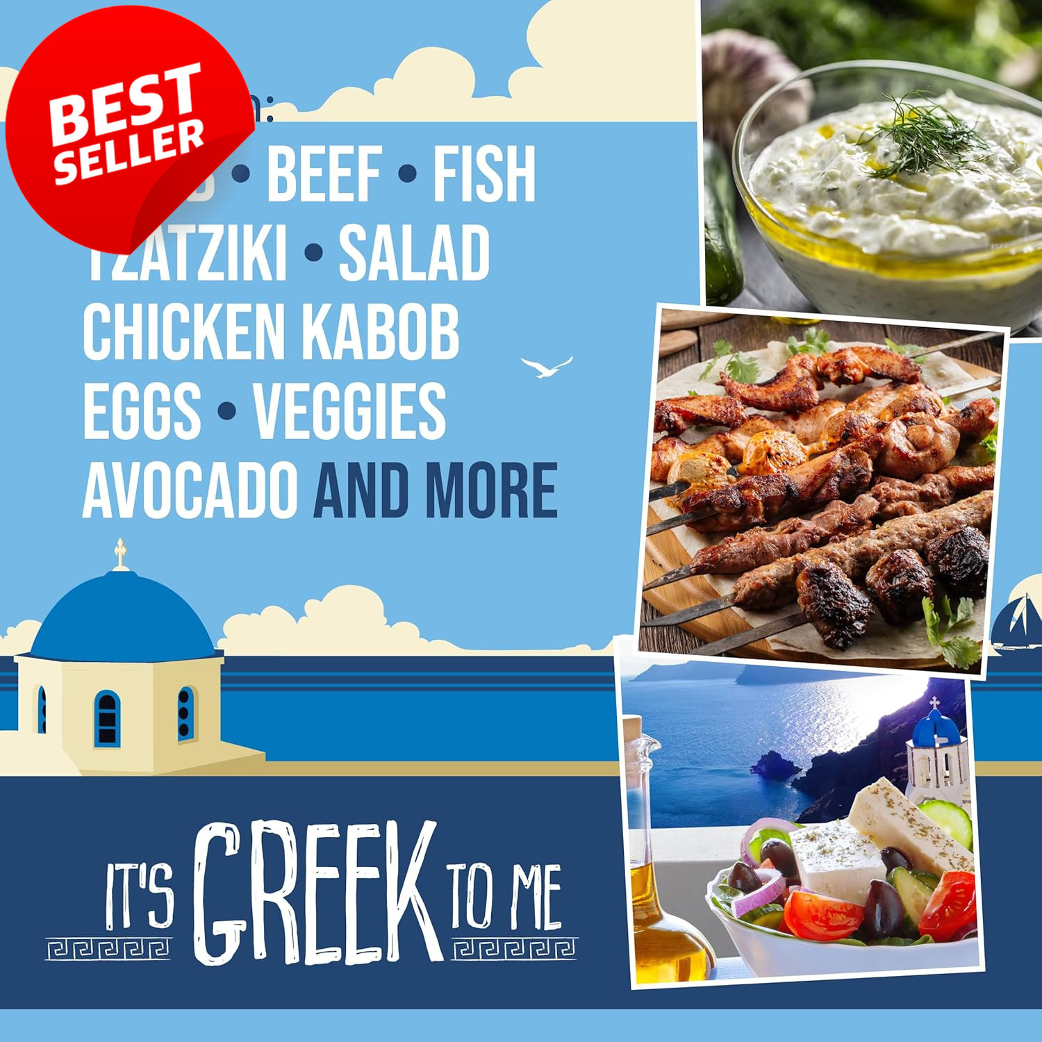 It’s Greek to Me Organic Greek Seasoning Blend Gyro Tzatziki Keto 2oz Jar – US