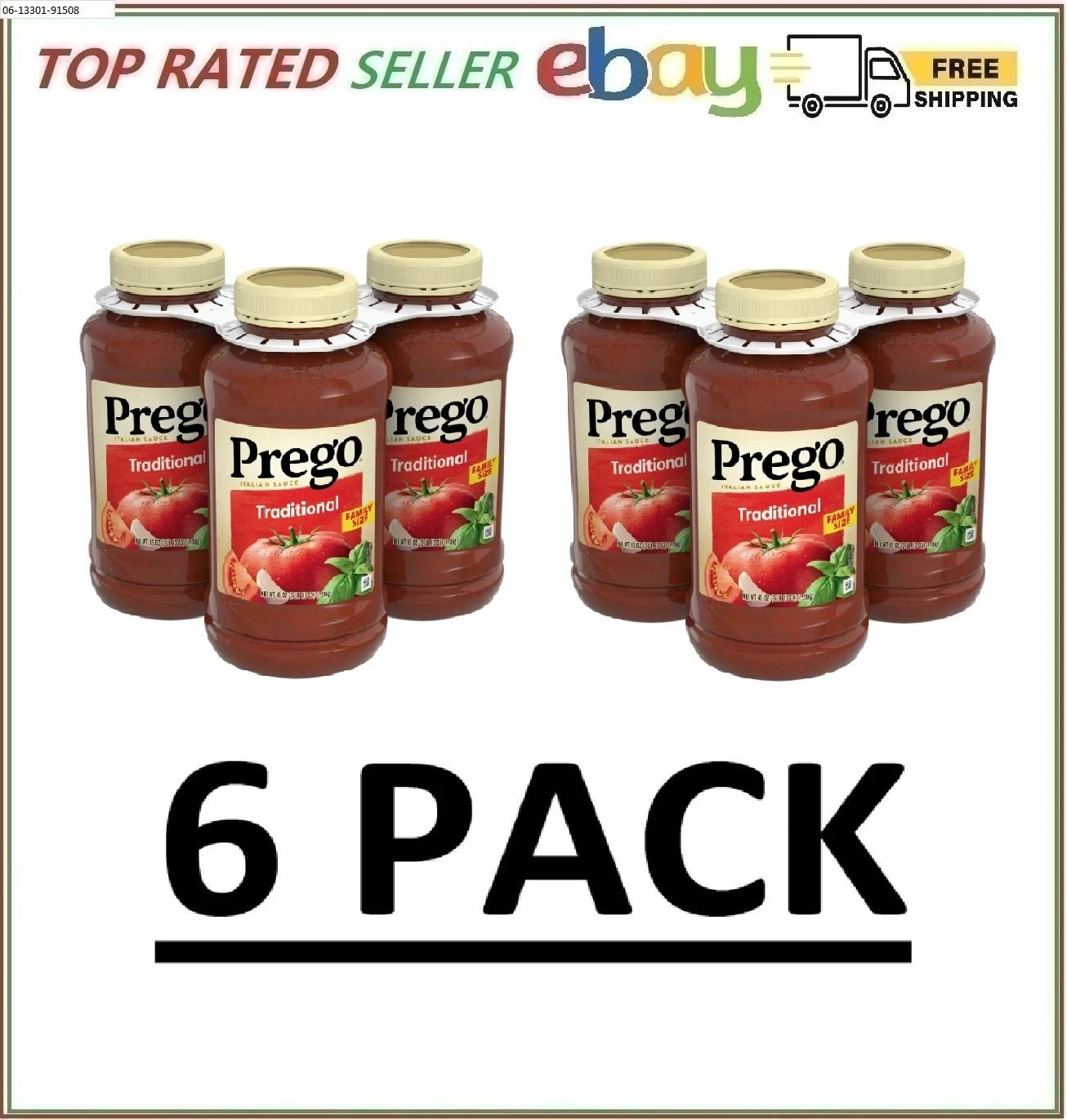 6 PACK – Prego Traditional Italian Sauce 45 Oz FRESH!!