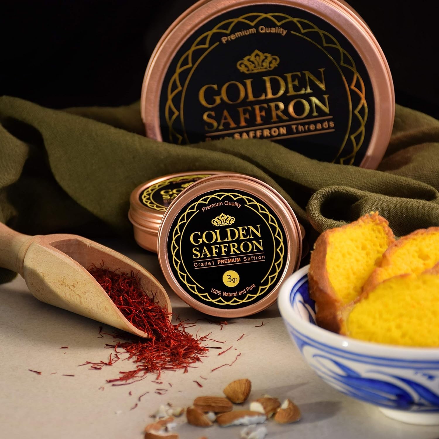 Chef’s Choice 3g Pure Saffron Threads – Grade A+ Super Negin, Fresh Flavor