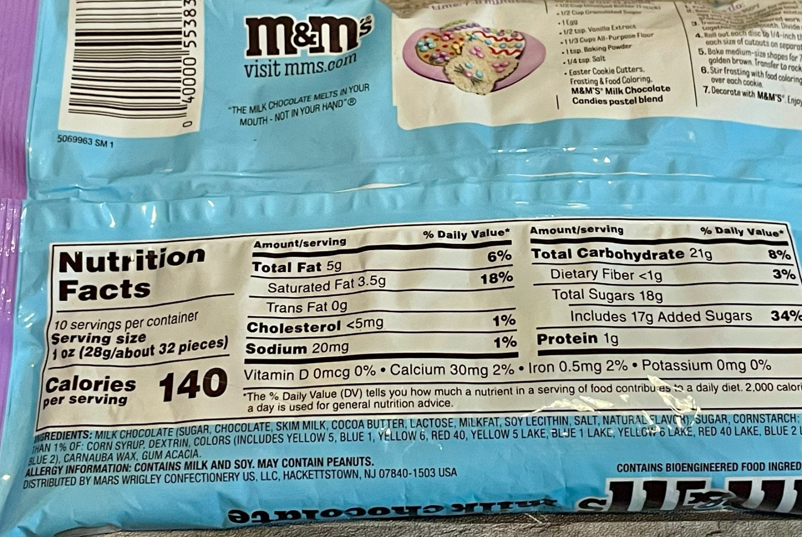 Red Bull Plush & M&M’s Easter Milk Chocolates Blend 10 oz. Bag Pastel BB 12/26