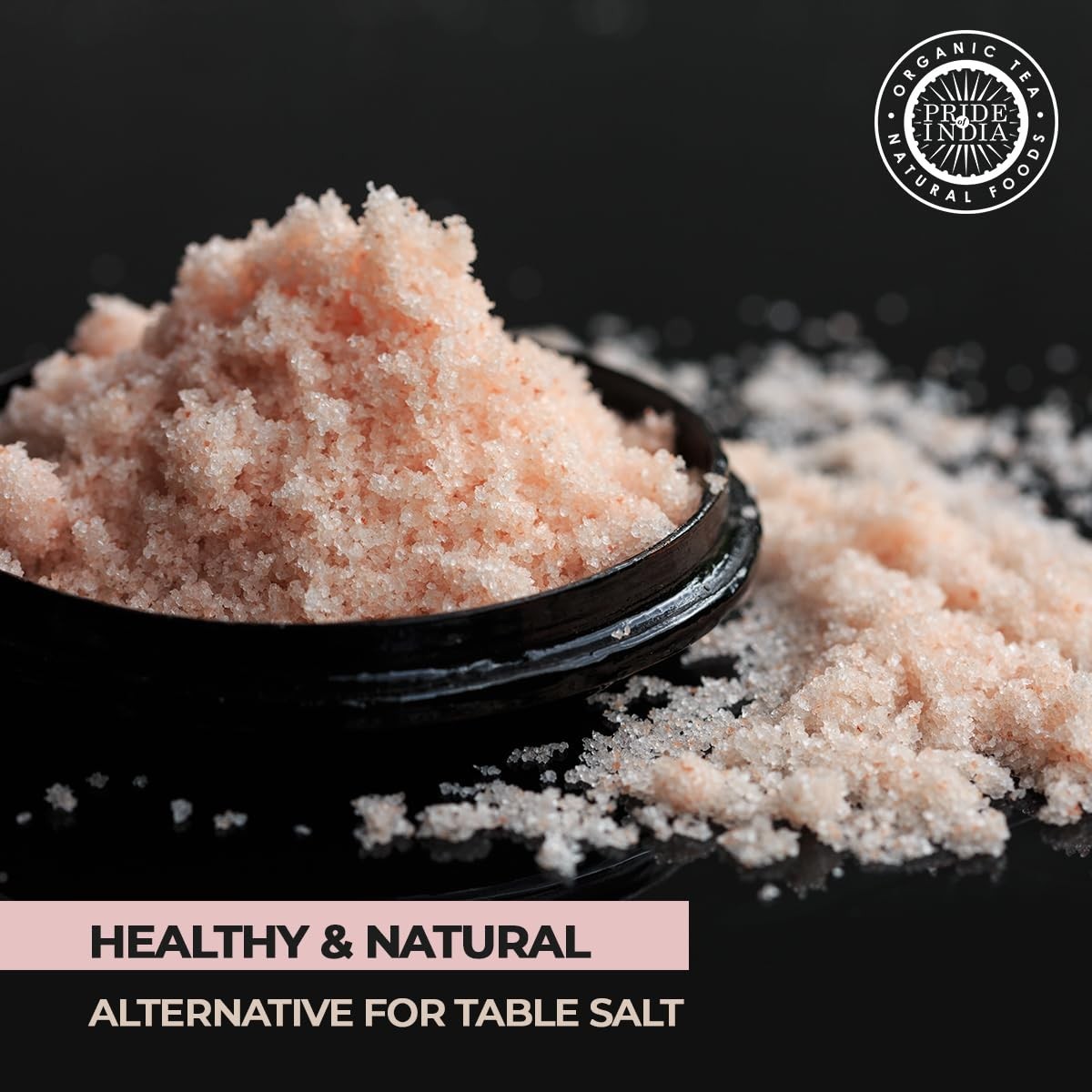 Fine Grind Himalayan Pink Salt with Dual Sifter, 5 oz – & Organic