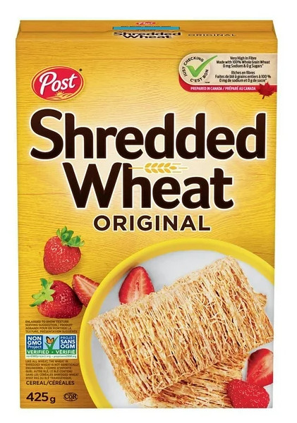 Post Shredded Wheat Original Big Biscuit Cereal, 425g