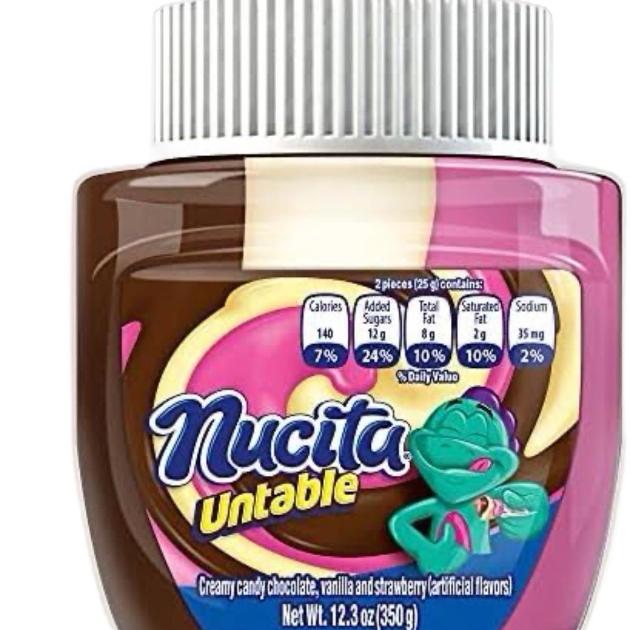 Nucita Trisabor Spreadable Jar Chocolate, Vanilla & Strawberry Flavor 12.35 oz