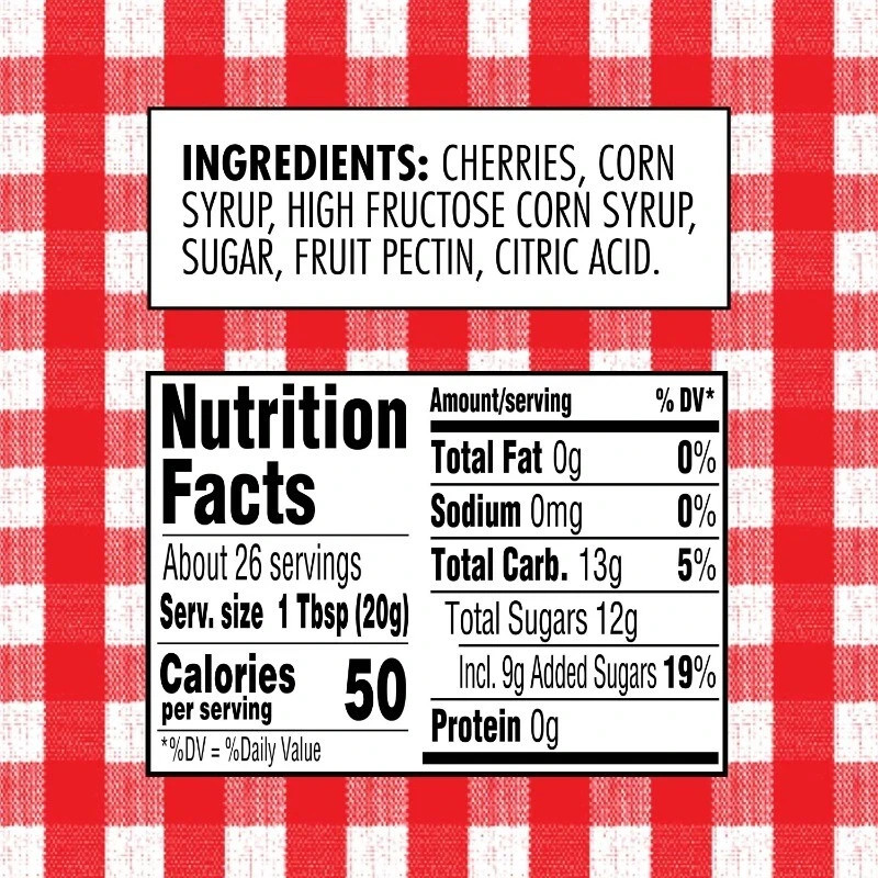 (4 pack) Smucker’s Cherry Preserves, 18 oz Jar