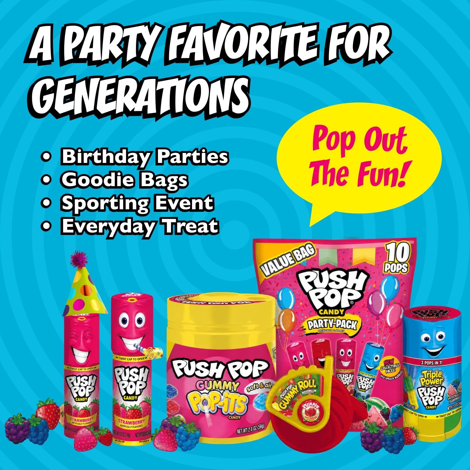 Delightful 10 Count Fruity Lollipop Variety Pack – Perfect for Parties & Gifts