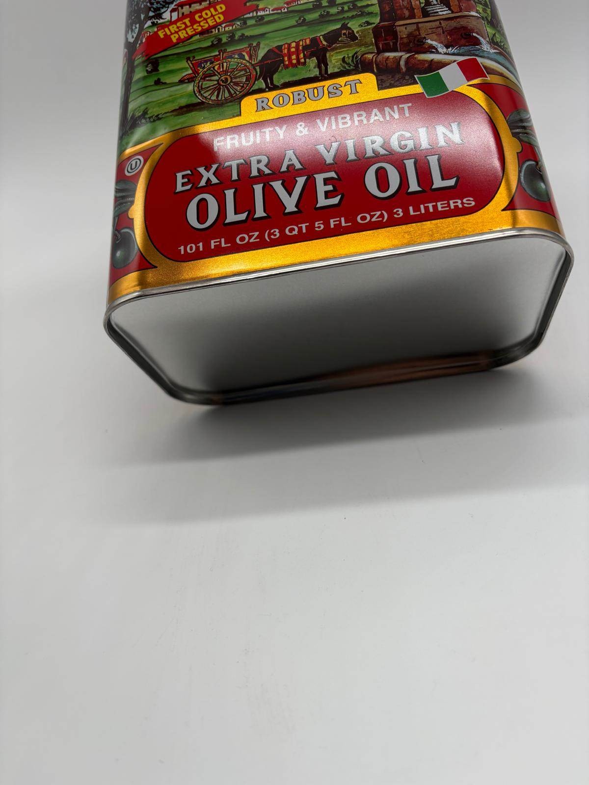 Partanna Extra Virgin Olive Oil 3L Tin Italian EVOO Robust Fruity Harvest