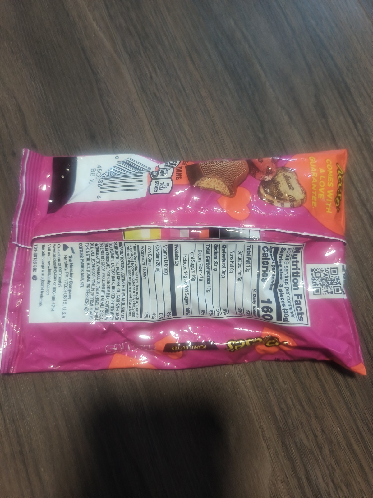 Reese’s Chocolate Peanut Butter Creme Hearts Candy 9.1 oz BB 5/2026